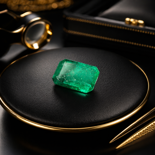 Piedra talla esmeralda (1.35k)